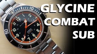 Glycine Combat Sub 3863 Automatic Dive Watch Review  Perth WAtch 68 [upl. by Jaimie44]