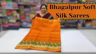 Bhagalpur Soft Silk Sarees  Cotton Sarees   Wholesale Shop  GSR HANDLOOMS [upl. by Savannah488]