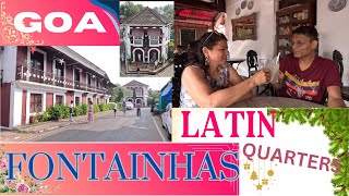 GOA  Fontainhas  Best Cafes Bars amp Restaurants Beautiful Latin Quarter in Panjim  Goa Vlog [upl. by Kariotta]