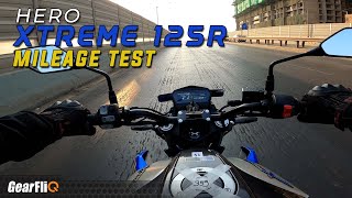 Hero Xtreme 125R  Mileage Test  GearFliQ [upl. by Birdella]