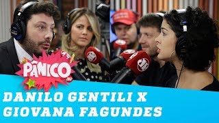 A TRETA entre Danilo Gentili e Giovana Fagundes [upl. by Akimrej31]