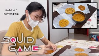 Making dalgona candy from Squid Game to see if I’d survive 오징어 게임 [upl. by Adnav]