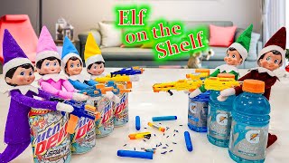 Elf on the Shelf Nerf Battle Good vs Bad Elf on the Shelf Day 22 [upl. by Woodward]