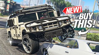 GTA 5 Online  NEW Mammoth Patriot MilSpec is the BEST Car Yet Hummer H1 Customization [upl. by Imrots]