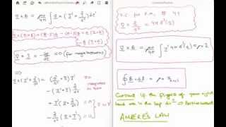 Magnetostatics 5  Derivation of Amperes Law [upl. by Lamrej589]