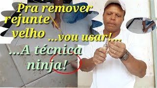 Dica ninjaquotComo remover o rejunte velho com rapidez usando uma simples ferramentaquot [upl. by Whiting]