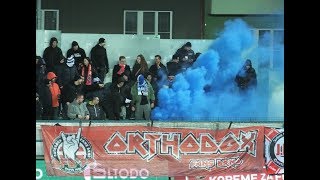 18011  Support during the match Bohemians 1905 Praha  Zbrojovka Brno 17022018 [upl. by Anoved]