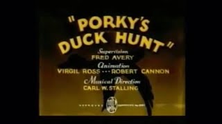 Looney Tunes 1937 “Porky’s Duck Hunt” P1  Warner Bros Pictures [upl. by Natsirt]