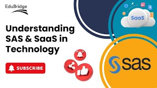 Difference between SAS amp Saas explained in a minute edubridge career technology [upl. by Malan]