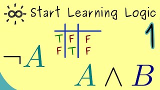 Start Learning Logic 1  Logical Statements Negations and Conjunction [upl. by Llenaej]