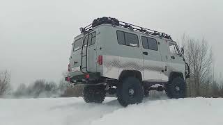 UAZ Bukhanka Extreme OffRoad [upl. by Weikert913]