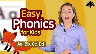 Easy Phonics 1 Unit 1 Aa Bb Cc Dd   Phonics for Kids  Alphabet  Learn to Read [upl. by Hadsall]