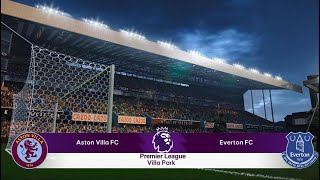 Aston Villa vs Everton  Premier League  PES 2021  PC Gameplay  4K [upl. by Atiuqrehs]