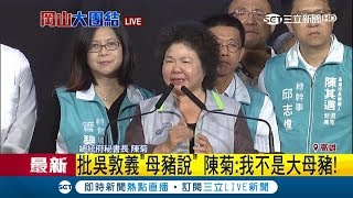 我是台灣人的女兒不是大母豬！ 陳菊哽咽談吳敦義霸凌 呼籲高雄市民站出來｜【Fighting選戰大擂台】20181118｜三立新聞台 [upl. by Mika]