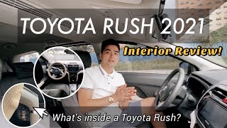 TOYOTA RUSH 2021 BEGINNERS GUIDE Part 2 Interior Full Review  Team DC ♥ [upl. by Ahusoj971]