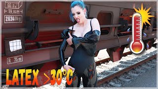 How to survive a Latex Photo Shoot when its far too hot outside [upl. by Earahs]