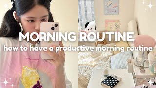 guide to a productive morning routine for teens 💫 morning routine tips [upl. by Iramat667]