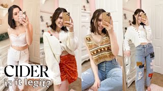 Shop Cider Clothing Review  Cider Try On Haul 2022 [upl. by Beverley]