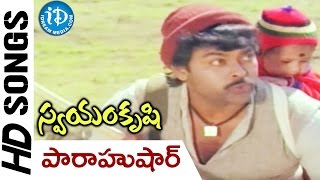 Swayamkrushi Songs  Paaraahushaar Video Song  Chiranjeevi  Vijayashanti  K Viswanath [upl. by Esmerolda]