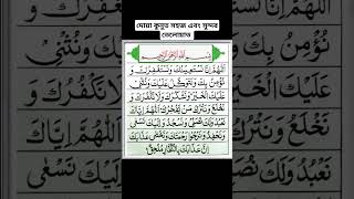 দোয়া কুনুতের অসাধারণ তেলোয়াত shorts quran dua [upl. by Yztim]