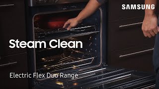 How to use the Steam Cleaning feature to clean your Oven  Samsung US [upl. by Bores]