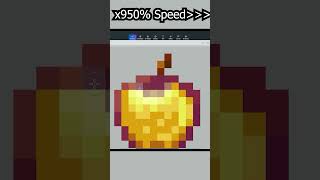 Golden Apple Retexturing Timelapse minecraft gamingshorts gaming minecraftshorts [upl. by Phillida]