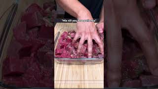 TASTIEST High Protein Garlic Butter Steak Bites amp Crispy Potatoes ONLY 480 CALS recipe weightloss [upl. by Feodor]