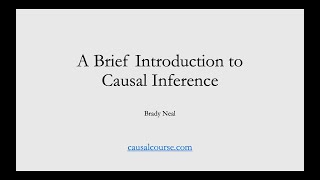 1  A Brief Introduction to Causal Inference Course Preview [upl. by Binky]