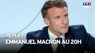 Linterview dEmmanuel Macron au 20H de TF1  REPLAY [upl. by Laflam]