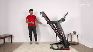 Installation of Lifelong Automatic AC Motor 6HP Treadmill with 7inch Touch TFT Screen [upl. by Akiem]