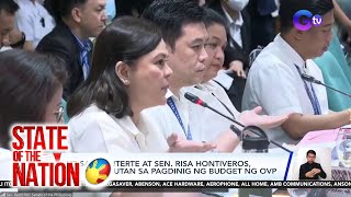 Vice President Sara Duterte at Sen Risa Hontiveros nagkasagutan sa pagdinig ng budget ng  SONA [upl. by Briant]