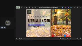 Talk on Tawakkul and Asbaab by Aiasha Amir [upl. by Ansilme]