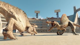 ALL LARGE CARNIVORES BATTLE ROYALE  Jurassic World Evolution 2 [upl. by Ailen]