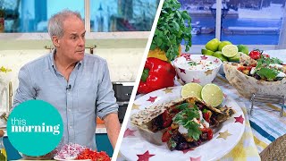 Phil Vickery’s Tasty Veggie Halloumi Wraps to Feed The Whole Family  This Morning [upl. by Udela]