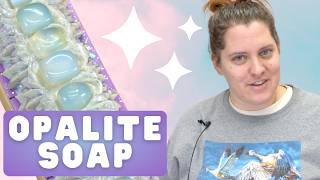 How I Made These Breathtaking Opalite Stone Soaps [upl. by Gnehc]