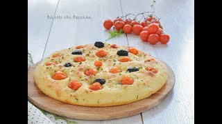 Focaccia pugliese o barese  Ricette che Passione [upl. by Ahtelahs]