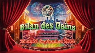 Bilan des gains du 24 au 27 Septembre 2024 [upl. by Leugim531]