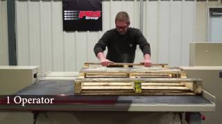 Prosaw XP One Pallet Dismantler [upl. by Nilekcaj]