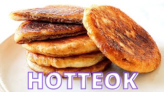 THE BEST HOTTEOK RECIPE  Korean Style Sweet Pancakes  호떡 [upl. by Lydie]