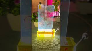 How To Make A Transparent LED acrylic Board shorts led light diy [upl. by Enelrahs701]