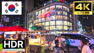 Myeongdong 2024  Seoul Night Walk Korea Walking Tour April 2024【4K HDR】 [upl. by Noguchi]