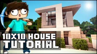 Minecraft House Tutorial 10x10 Modern House [upl. by Gaivn]