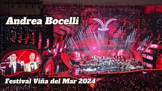 Andrea Bocelli  Festival de Viña del Mar 2024 [upl. by Nylevol]