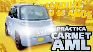 Podrás conducir con 16 años 👩‍🎓🚗 · Práctica CARNET AML · Microcar Autoescuela GALA [upl. by Kcirdez]