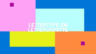 Lettertype en lettergrootte [upl. by Eillo]