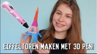 Eiffeltoren maken met de 3D pen  Mila Malina [upl. by Eirbua]