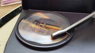 PHONOSCOPE Musical Post Card playing on Philips 423 Portable Record Player [upl. by Gnuhn]