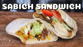 SABICH SANDWICH  israelisches STREET FOOD SANDWICH für ZUHAUSE  deutsches BBQVideo  0815BBQ [upl. by Grady740]