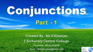 conjunctions part  1 [upl. by Dominique]