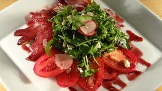 Poached Pear with Port Wine and Arugula Salad [upl. by Kernan]